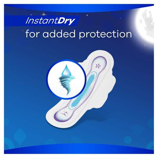 Always Ultra Night Sanitary Pads with Wings