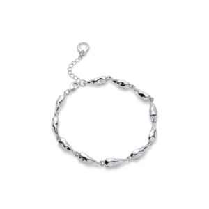 Molten Metal Droplets Silver Plated Bracelets