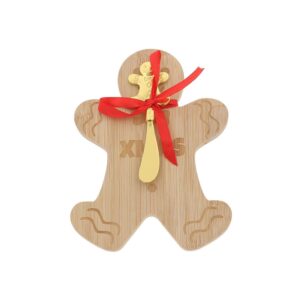 Xmas Cheer Gingerbread Board & Knife