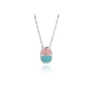 Iced Gem Duo Silver Plated Necklace