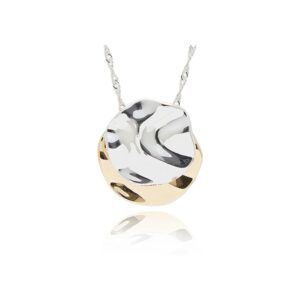 Molten Metal Two Tone Lyered Necklace