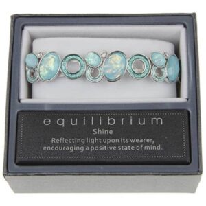 Equilibrium Circles Moonstones Bracelet Mint
