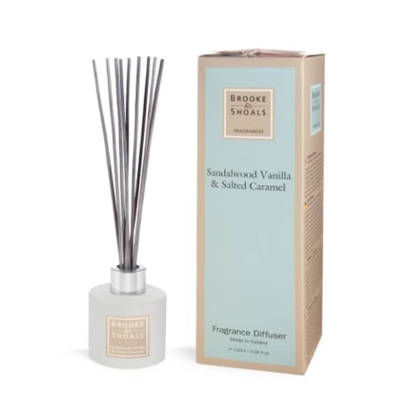 Fragrance Diffuser – Sandalwood Vanilla & Salted Caramel (120ml)