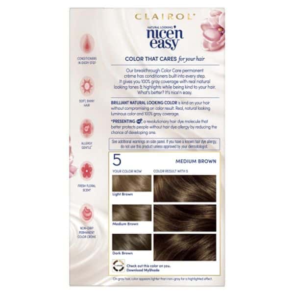 Clairol Nice and Easy Permanent Hair Dye