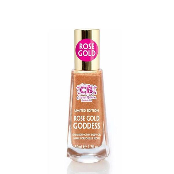 Cocoa Brown Rose Gold Goddess Shimmer Oil (50ml) Cocoa Brown