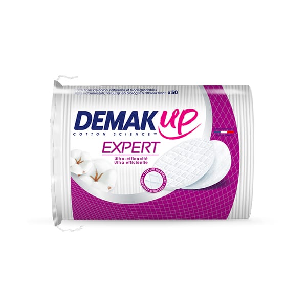 Cotton Wool Pads Large – DemakUp Expert Oval (50 pack)