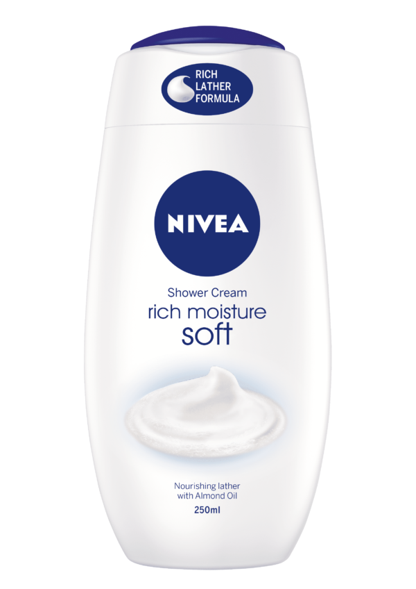 Nivea Rich Moisture Soft Caring Shower Cream (250ml) x 2