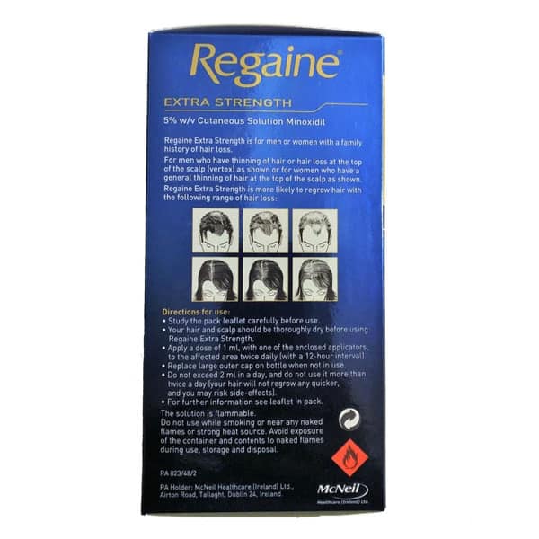 Regaine Extra Strength Scalp Solution 5%w/v for Men and Women (60ml)