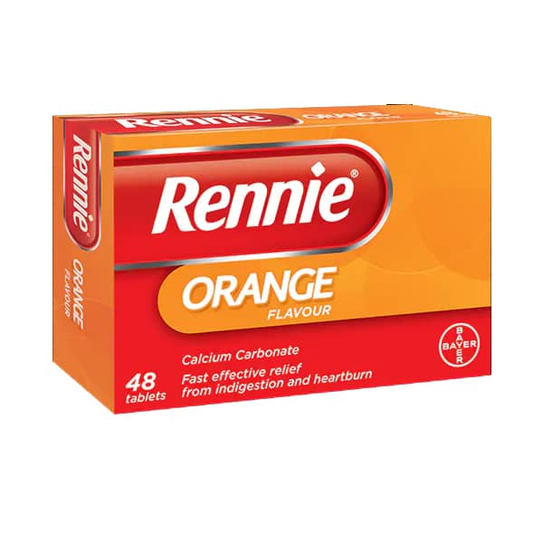 Rennie Orange Flavour Tablets (48)