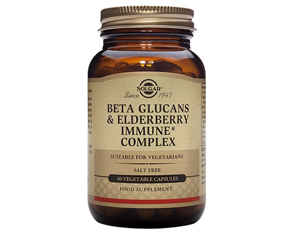 Solgar Beta Glucans & Elderberry Immune Complex Capsules (60)
