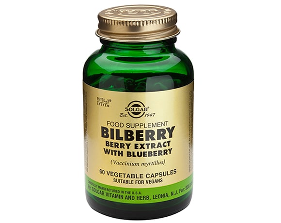 Solgar Bilberry Berry Extract with Elderberry – (60) Capsules