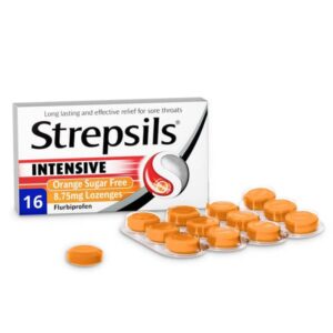 Strepsils Intensive Orange Sugar Free Lozenges (16Pk)