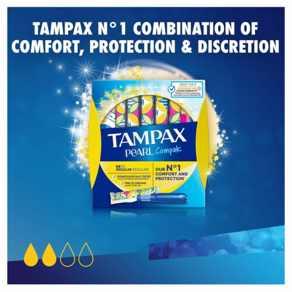 Tampak Pearl Compak Regular Applicator Tampons (18)