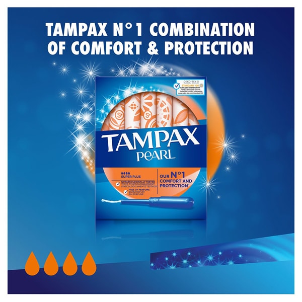 Tampax Pearl Super Plus Applicator Tampons