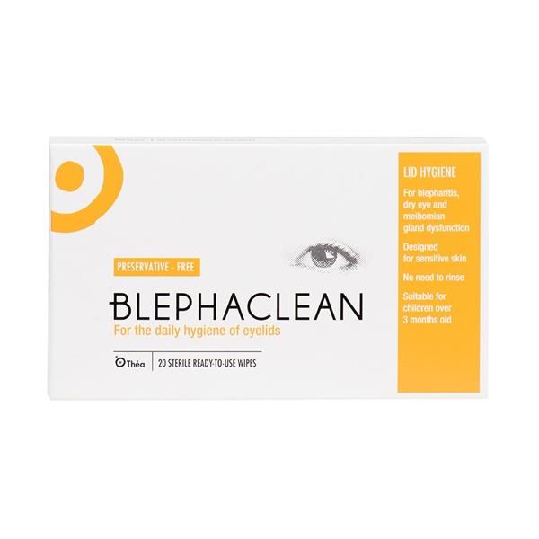 Blephaclean Wipes (20 Sterile EyeLid Pack)
