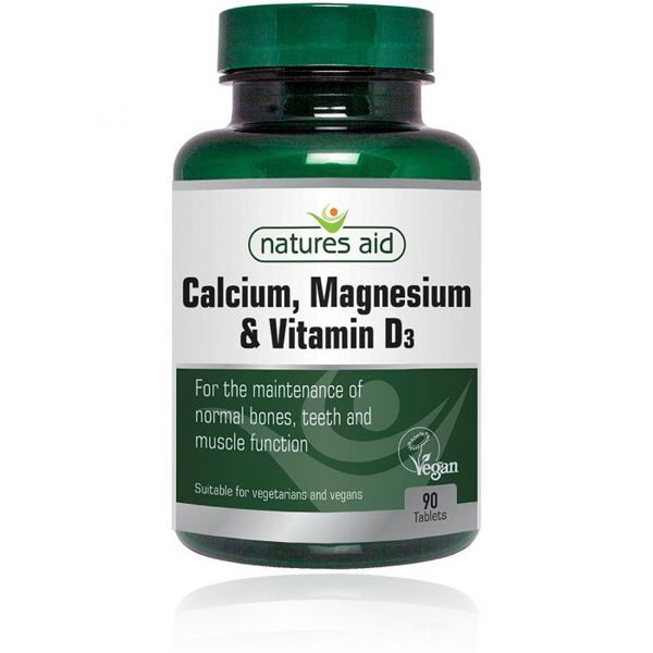 Natures Aid Calcium, Magnesium & Vitamin D3 Tablets (90)