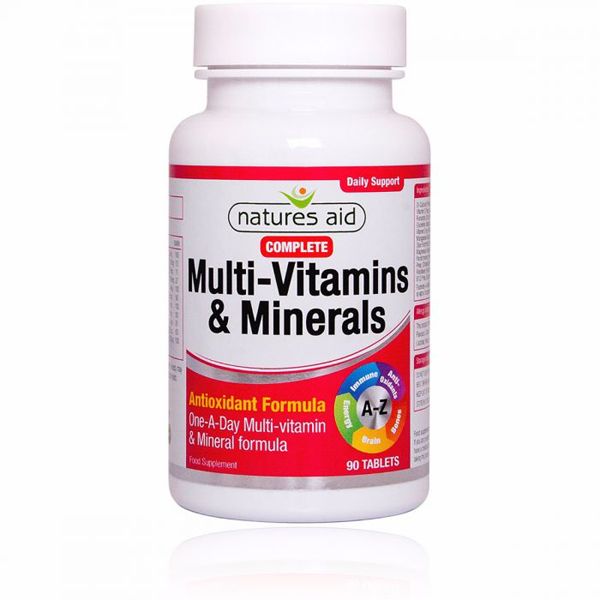 Natures Aid Multivitamins & Minerals without Iron Tablets (60)