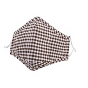 Purple Chequered Cotton Face Mask PM 2.5 KN 95  (includes 2 filters)