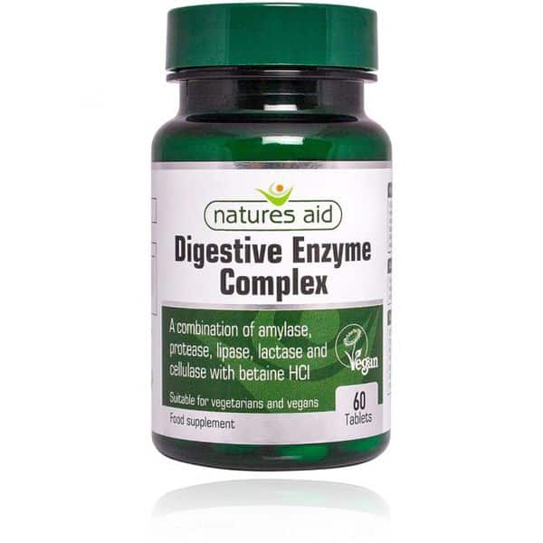Natures Aid Digestive Enzyme  Complex – (60) Tablets