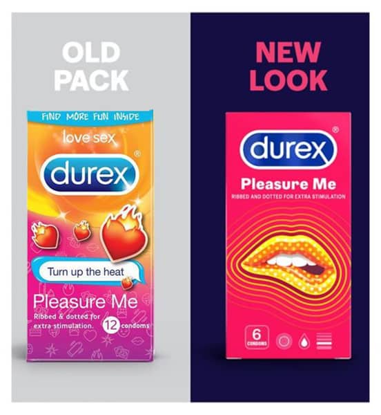 Durex Pleasure Me Ribbed Condoms – 12 Pack
