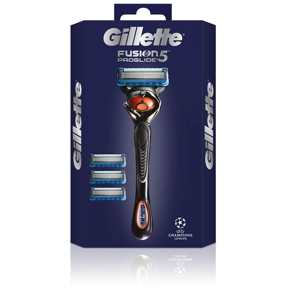 Gillette Fusion5 Proglide Razor + 3 Blades