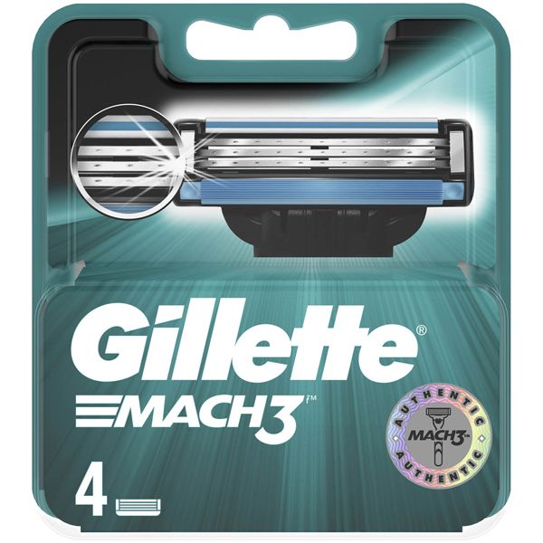 Gillette Mach3 Razor Blades 4pk