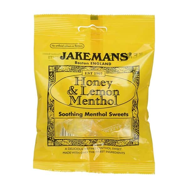 Jakemans Honey & Lemon Menthol Sweets (100g)