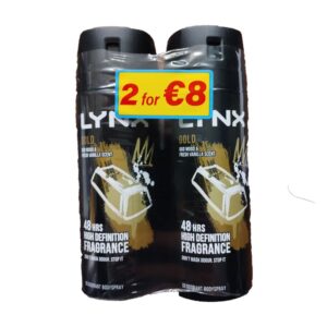 Lynx Gold Body Spray 150ml Twin Pack