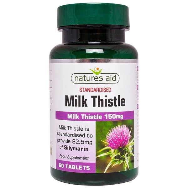 Natures Aid Milk Thistle 150mg – (60) Tablets