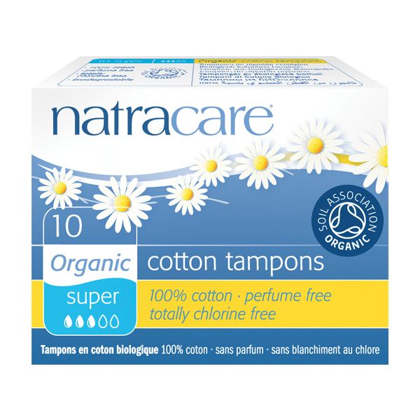 Natracare Organic Cotton Super Tampons (Non-Applicator)