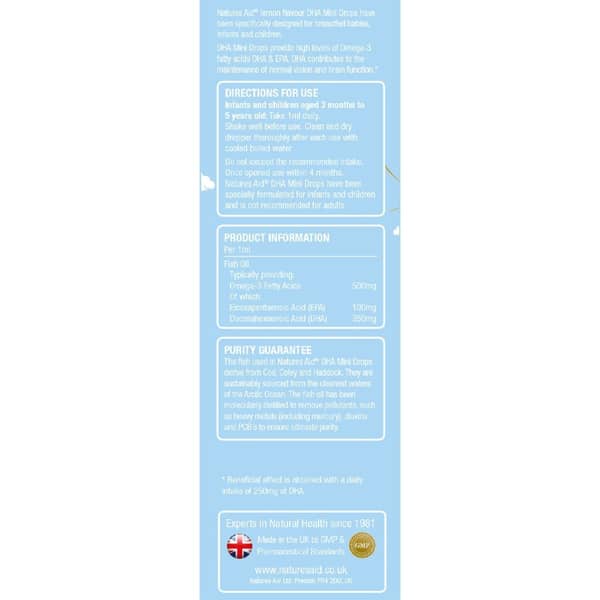 natures-aid-mini-drops-dha-image-ingredients-pharmhealth Natures AId Mini DHA Drops Ingredient List Packaging - Pharmhealth