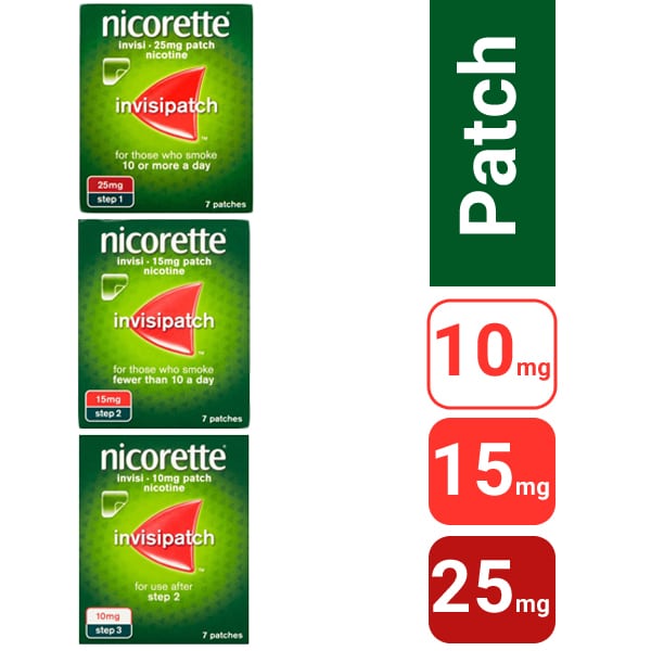 Nicorette (Nicotine) Patch Invisi – 7 Patches