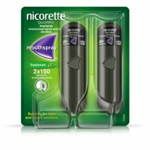Nicorette QuickMist Mouth Spray Freshmint 2 x 150 sprays