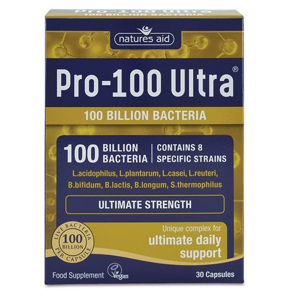 Natures Aid Pro 100 Ultra (100 Billion Bacteria) Capsules (30)