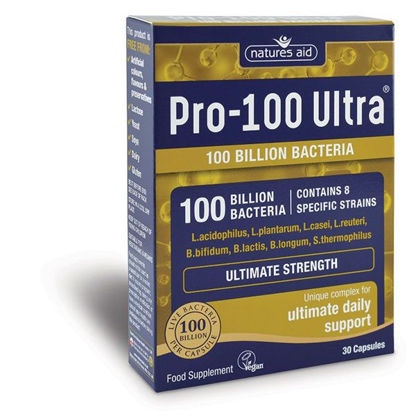 Natures Aid Pro 100 Ultra (100 Billion Bacteria) Capsules (30)