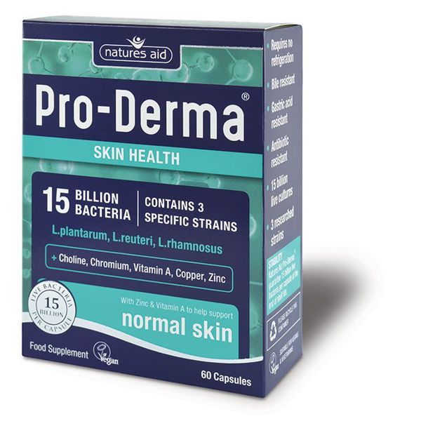 Natures Aid Pro Derma (15 Billion Bacteria) – (60) Capsules