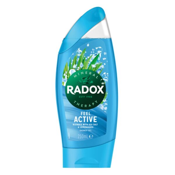 Radox mineral therapy feel active shower gel 225ml