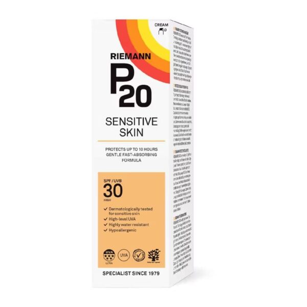 riemann-p30-sensitive-1 P20 SPF30 Sensitive Sun Cream 200ml Box - Pharmhealth