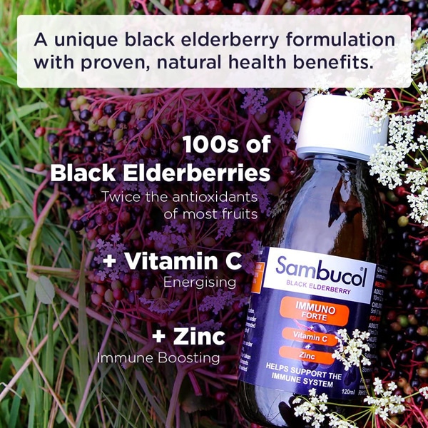 Sambucol Liquid Immuno Forte – Black Elderberry (120ml)