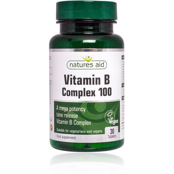 Natures Aid Vitamin B Complex 100 Time Release Tablets (60)