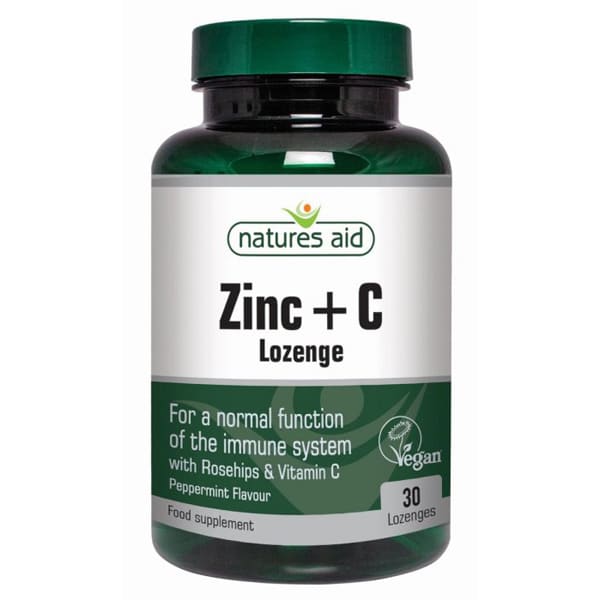 Natures Aid Zinc & Vitamin C Lozenges (30)