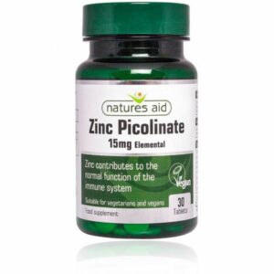 Natures Aid Zinc Picolinate 15mg – (30) Tablets